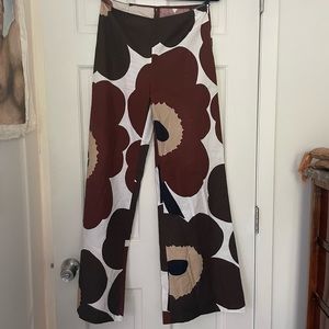 Marimekko wide leg floral pants